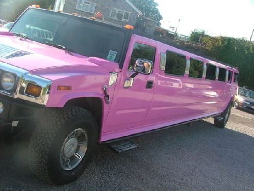 Pink Hummer Limousines in Liverpool